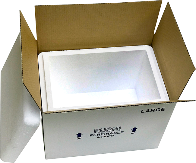 1 FOAM COOLER-1 CARDBOARD BOX27-QUART:54/PALLET:27415