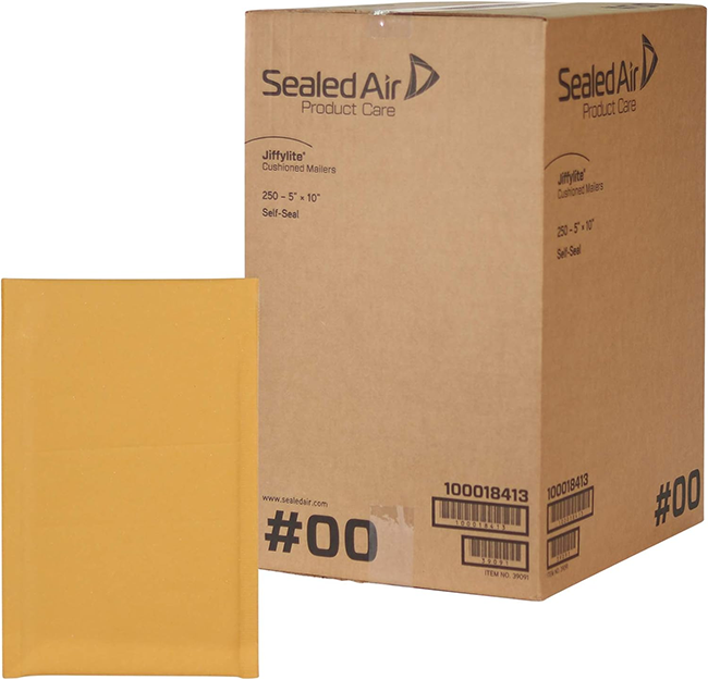 BUBBLE MAILER:5&quot;X10&quot; SELF SEAL250/CS 48/PLT:100018413