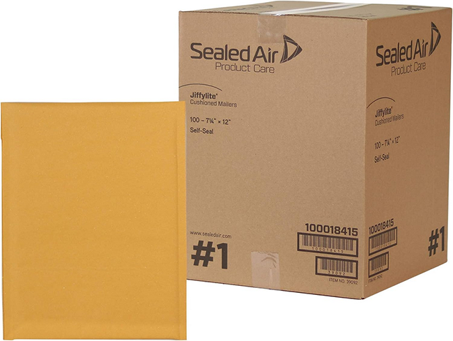 BUBBLE MAILER:7.25X12:100 PER CASESELF SEAL:48/PLT