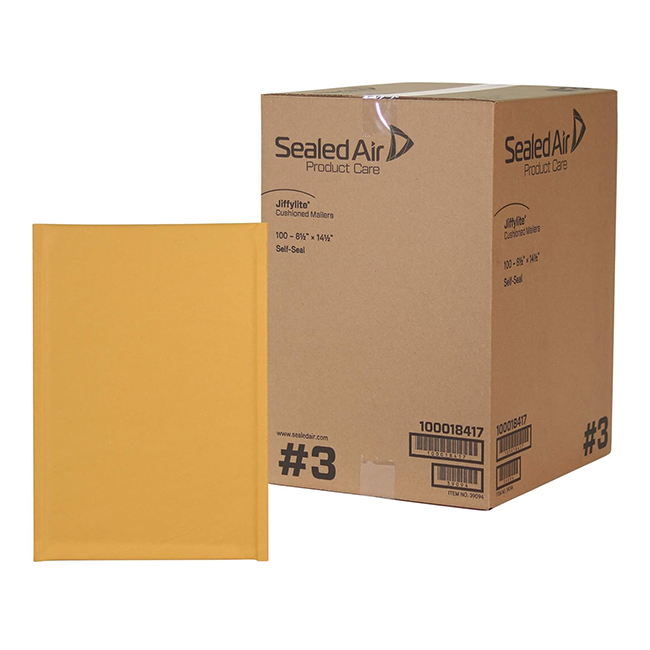 BUBBLE MAILER:8.5&quot;X14.5&quot; SELF SEAL100/CS:44/PLT:100018417