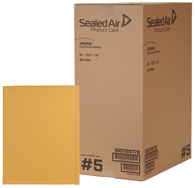 BUBBLE MAILER:10.5&quot;X16&quot; SELF SEAL80/CS:52/PLT:100729778