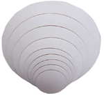 8&quot; WHITE CAKE CIRCLE 500/CASE