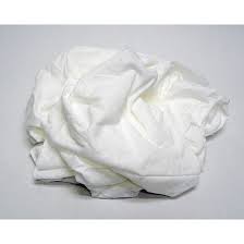 WHITE POLO T-SHIRT RAGS 50LB