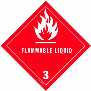 FLAMMABLE LIQUID LABEL 500