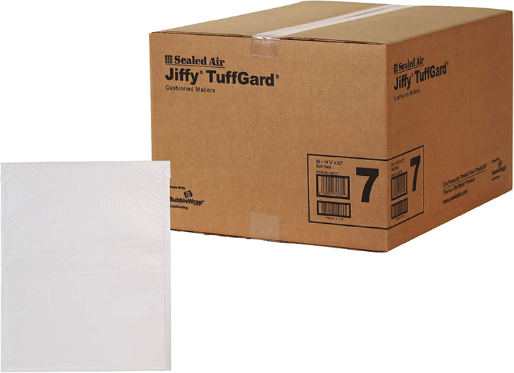 POLY BUBBLE MAILER:14-1/8&quot;X18.75&quot;50/CS