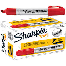 RED SHARPIE KING MARKER 12